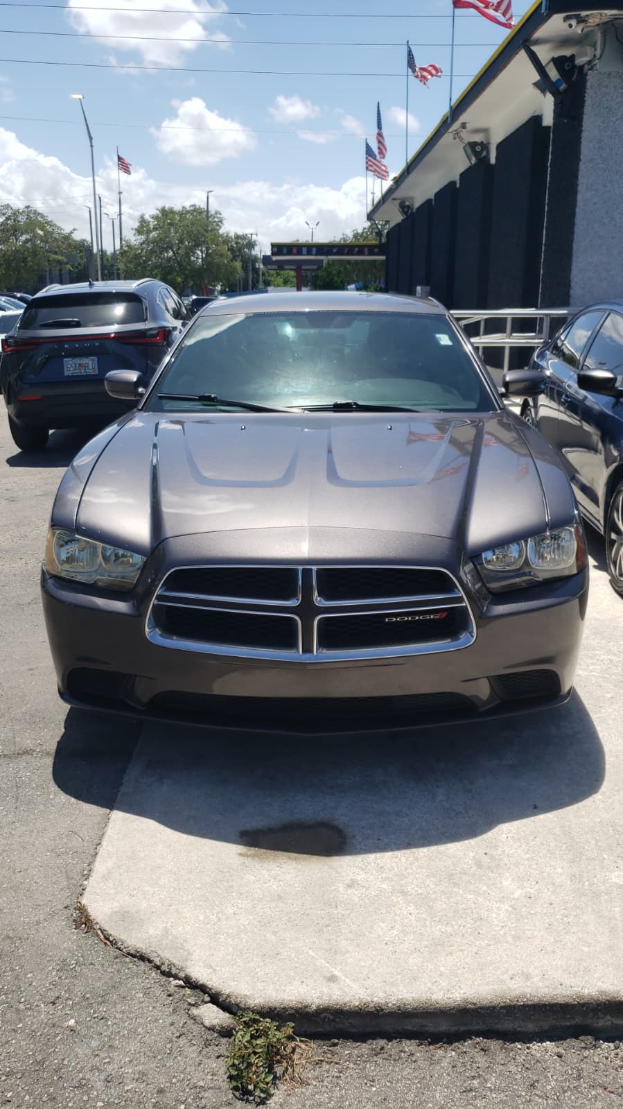 67.) 2013 DODGE CHARGER Exterior: Gray, Interior: Black. Miles...