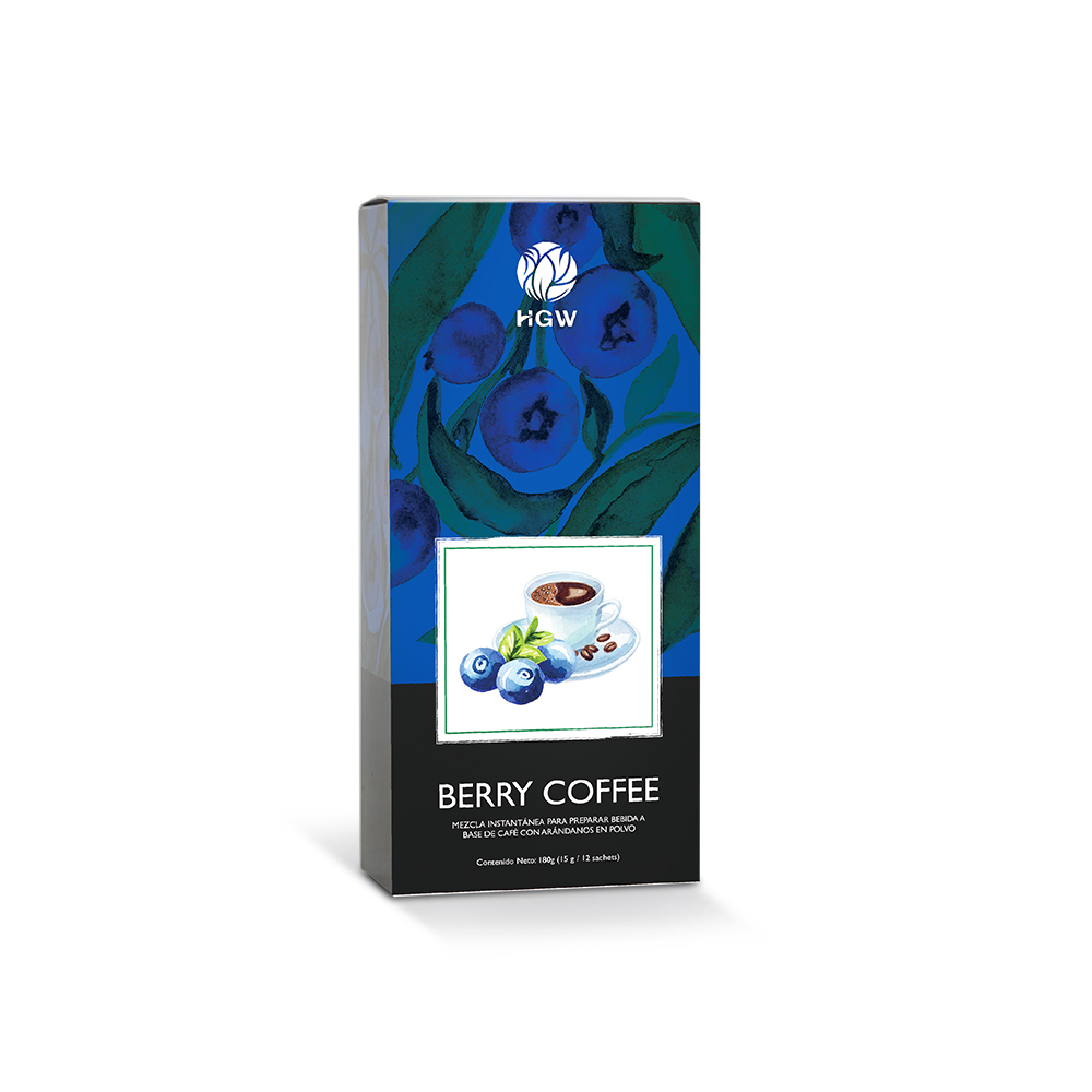 BERRY COFFEE Caja de 180 gr (12 sobre de 15 gr c/u)