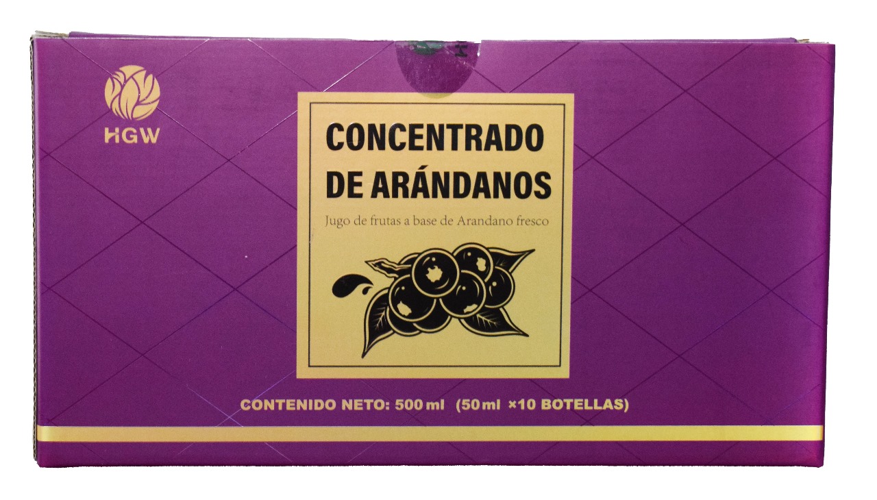 CONCENTRATE BLUEBERRY Caja de 500 ml (10 botellas de 50 ml c/u)