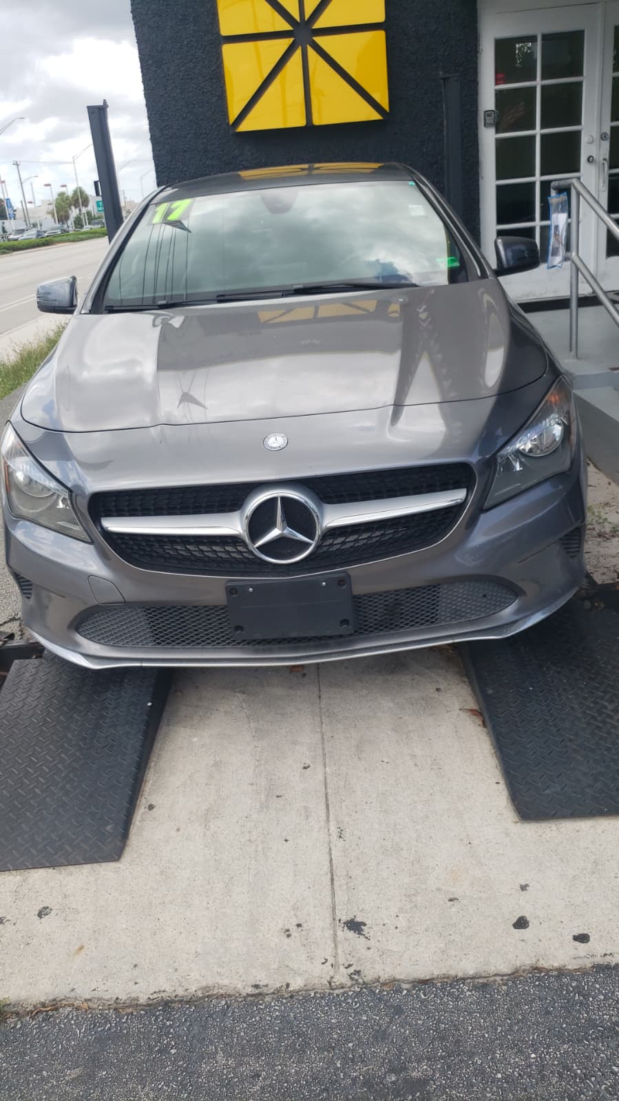 89.) 2017 MERCEDES BENZ CLA 250, 4Matic, Grey 4 D, 89,000 Mile...
