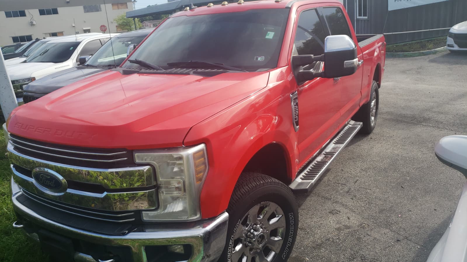 96.) 2018 FORD F-250 Red. 186, 225 Miles, VIN: C31970