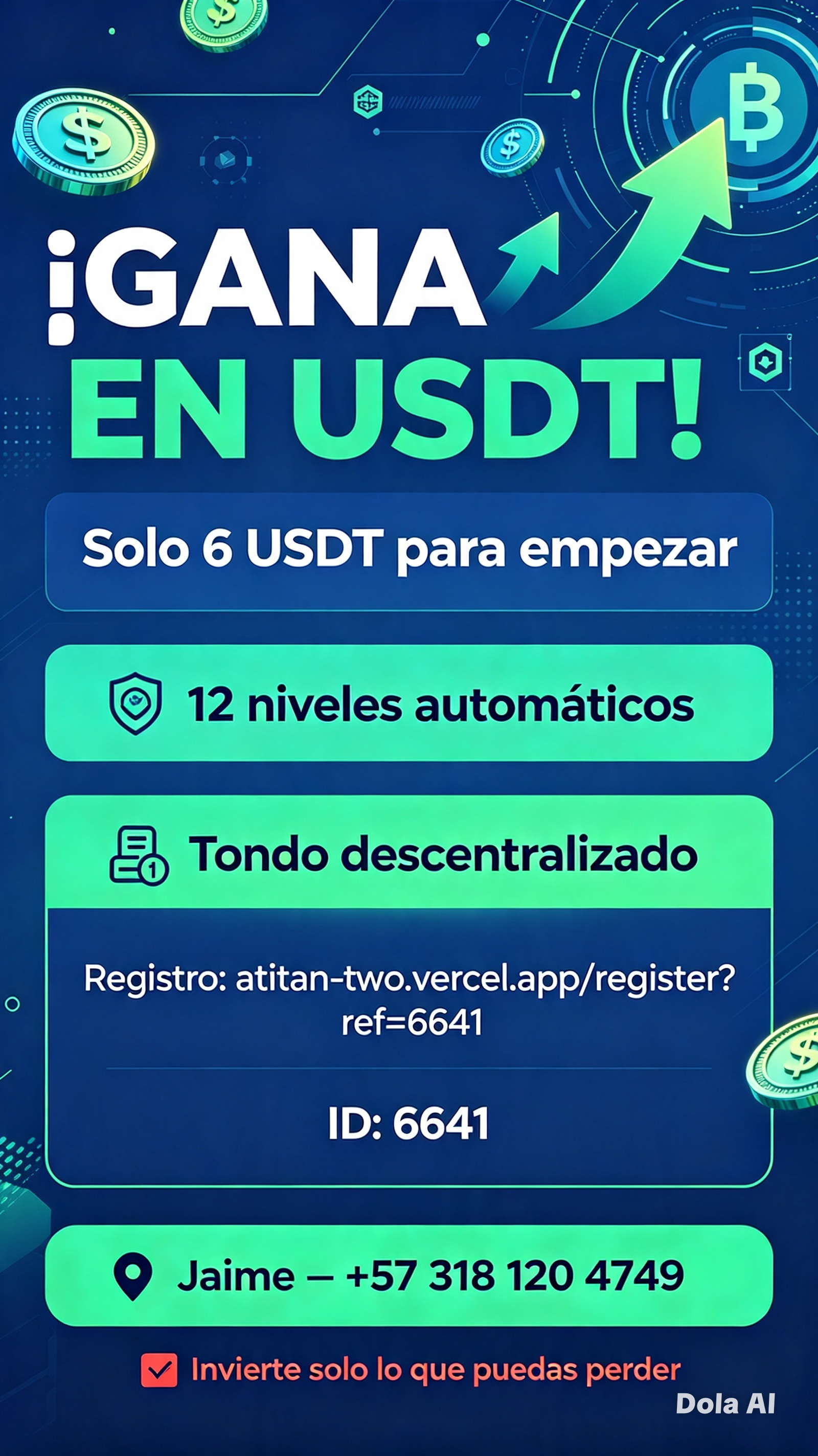 5. 🔥 GANA EN USDT DESDE HOY — SOLO 6 USDT DE ENTRADA